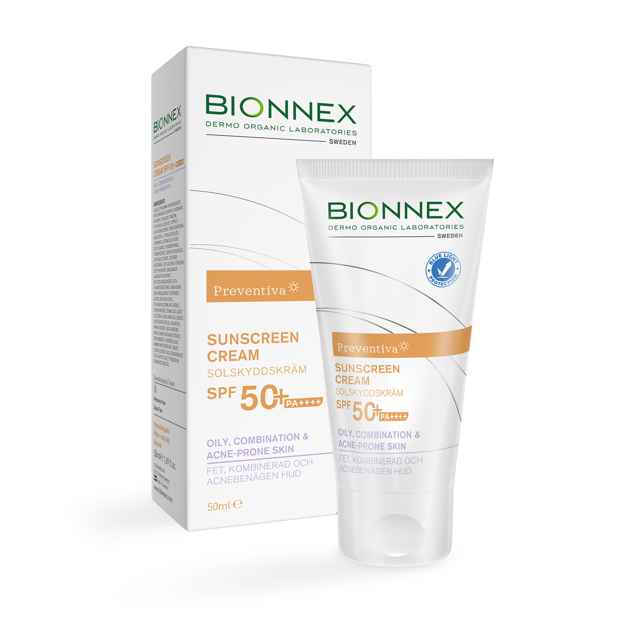 Preventiva - SUNSCREEN CREAM Oily, Combination & Acne-prone Skin - 50 ml